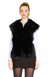 Oversized Black Fox Collar