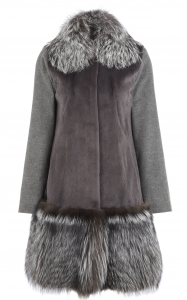 Mink and Silver Fox Coat